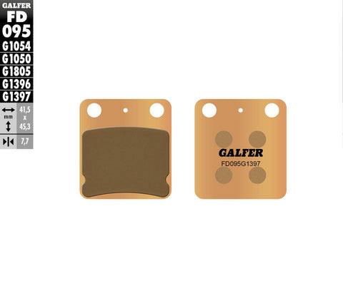 KX65 Rear Brake Pads - HH Sintered - Galfer - Factory Minibikes