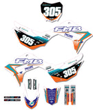 CRF110 Factory Minibikes Custom Graphics Kit w/ Name & Numbers - Factory Minibikes