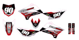 KLX110 Factory Minibikes Custom Graphics Kit w/ Name & Numbers - Factory Minibikes