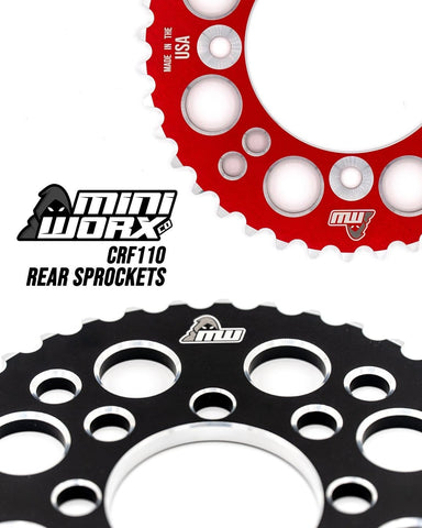 Miniworx Co Billet Sprocket - CRF110 - Factory Minibikes