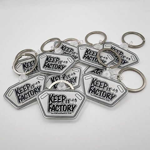 Keep It Factory Pitboard Keychain - Factory Minibikes