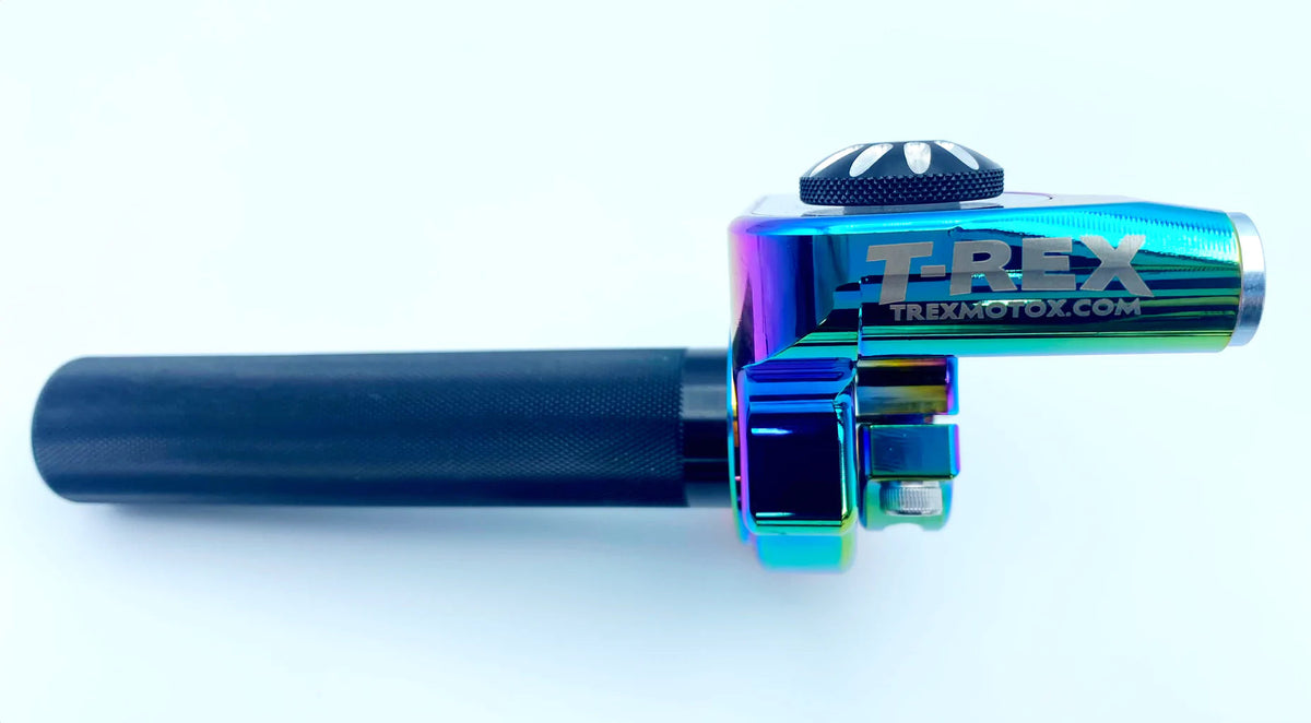 T-Rex Race Spec Billet Throttle for Kawasaki KLX 110 w/after market carburetor - Factory Minibikes