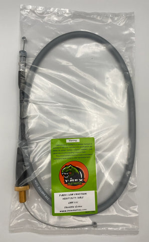Extended 4" T-Rex Low Friction Heavy Duty Throttle Cable - CRF110 2019 and Newer - Factory Minibikes