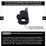 Lux Billet Universal Kickstand Bracket - CRF110 - Factory Minibikes