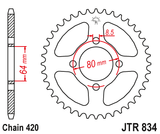 JT Rear Sprocket - TTR110 - Factory Minibikes