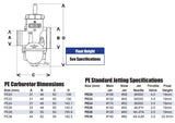 Genuine KEIHIN PE Series Carburetors - Factory Minibikes