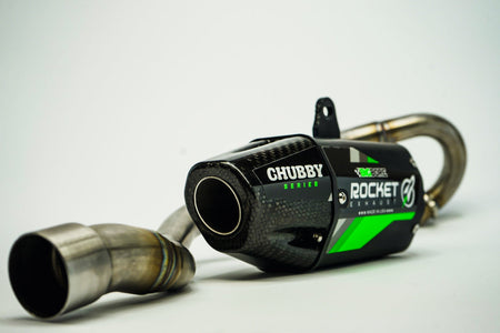 NEW!! Rocket BIG BORE Chubby Exhaust System - KLX110/L/R - Factory Minibikes