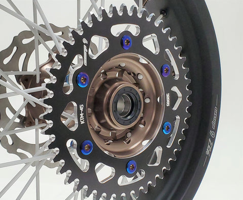 Titanium Sprocket Bolt Kit - Warp 9 - Factory Minibikes