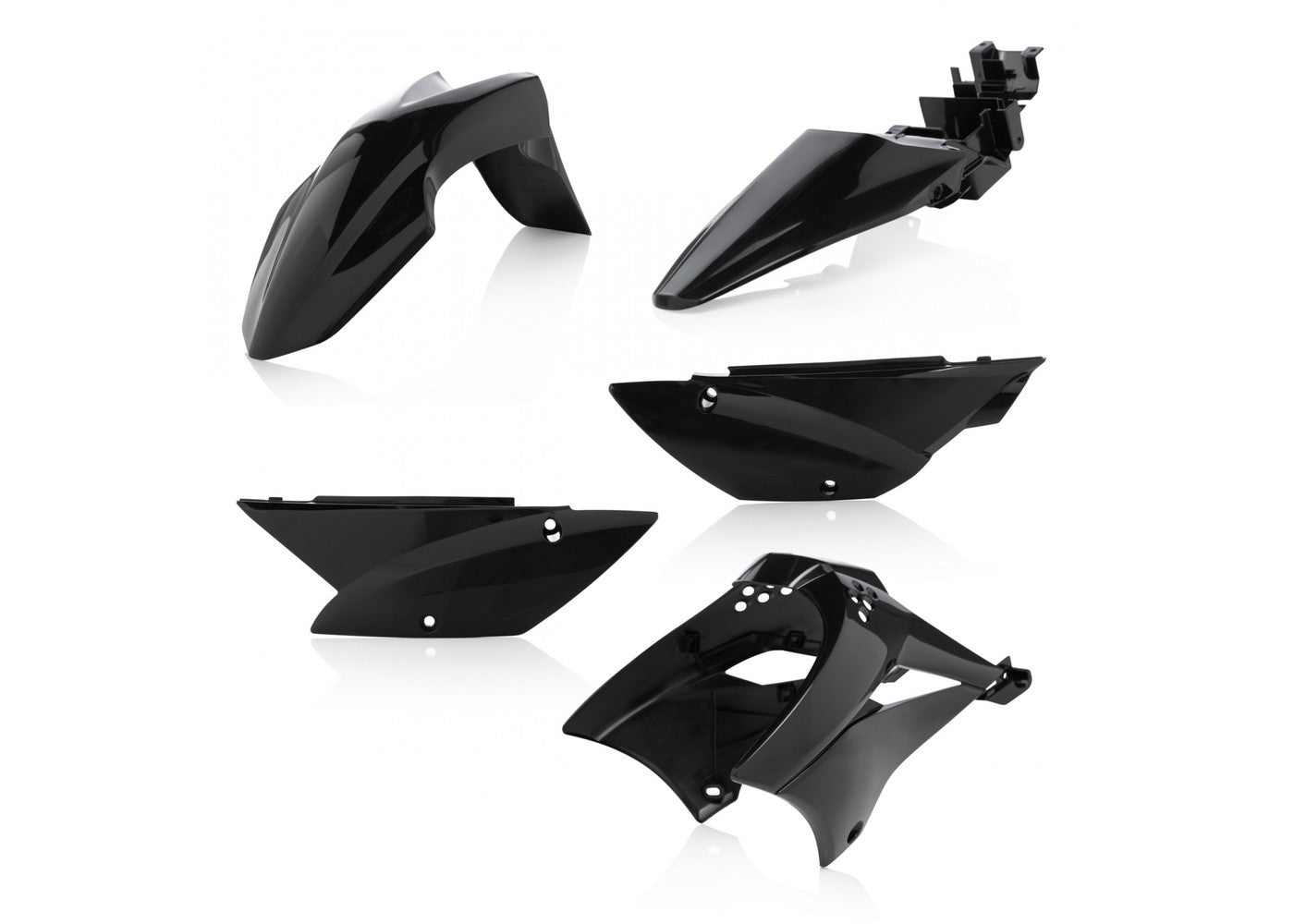 黒単アビスパーツ Black Plastic Kit - Acerbis - 2010+ KLX110 & KLX110L – Factory