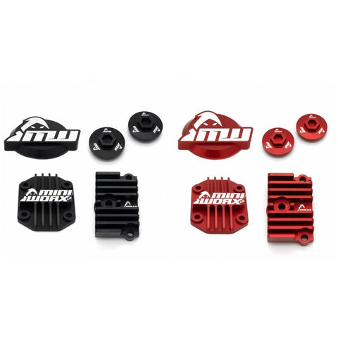 Miniworx Co Billet Engine Dress Up Kit - Black or Red - Factory Minibikes