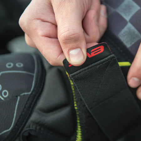TP199 Knee Guards Black/Hi-Vis - Factory Minibikes