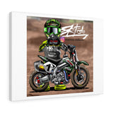 Factory Moto Guy Canvas Wrap - Factory Minibikes