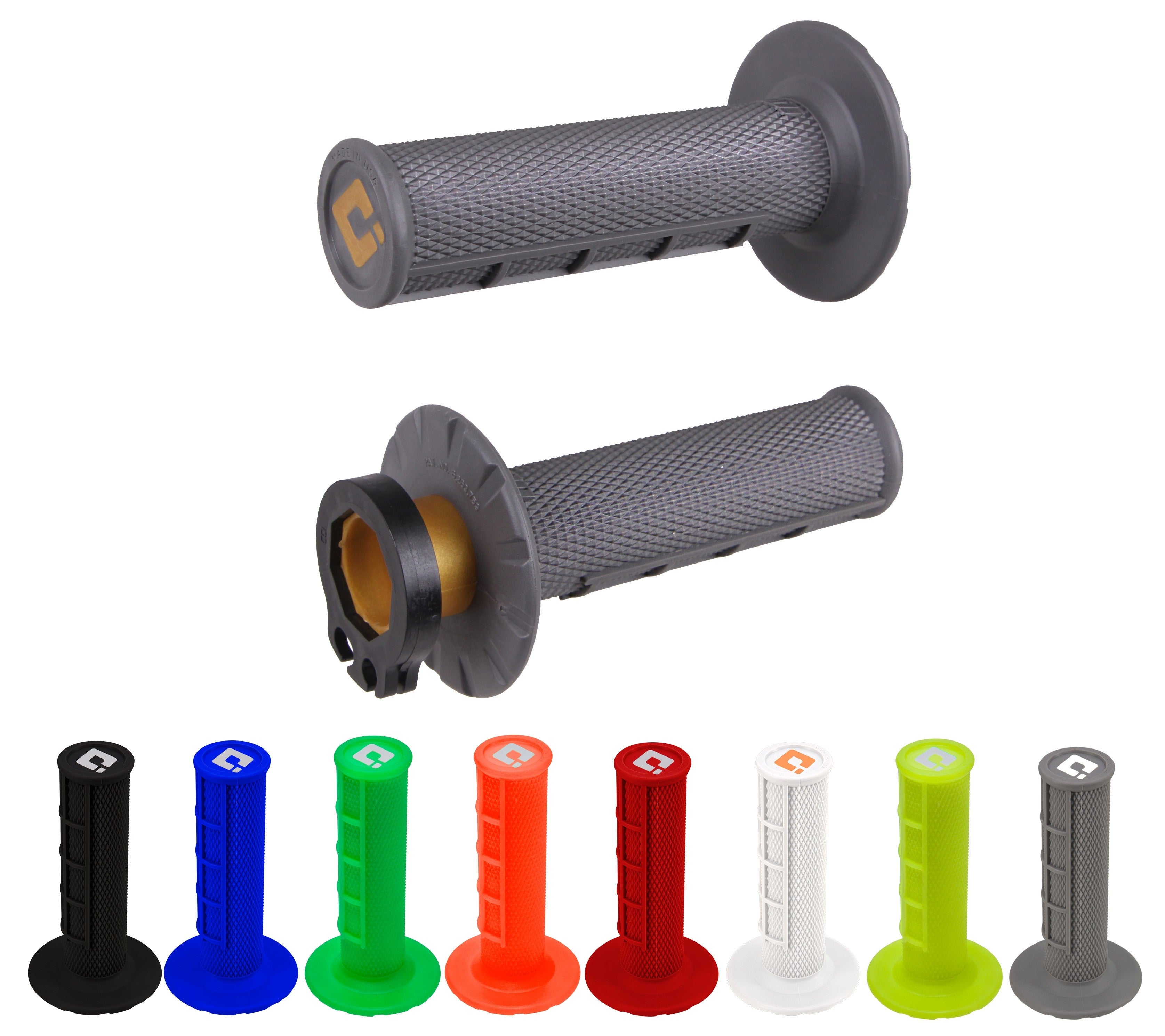 Odi V2 Half Waffle MX Lock-On Grips - KLX110's – Factory Minibikes