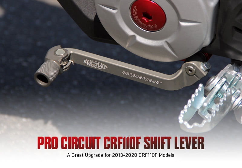 Folding Shift Lever, Extended Pro Circuit CRF110 & TTR110 Factory