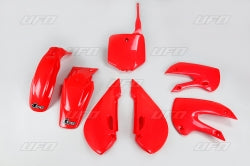 Red Plastic Kit - UFO - 2002-2009 KLX110 & DRZ110 - Factory Minibikes