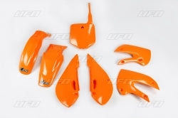 KTM Orange Plastic Kit - UFO - 2002-2009 KLX110 & DRZ110 - Factory Minibikes