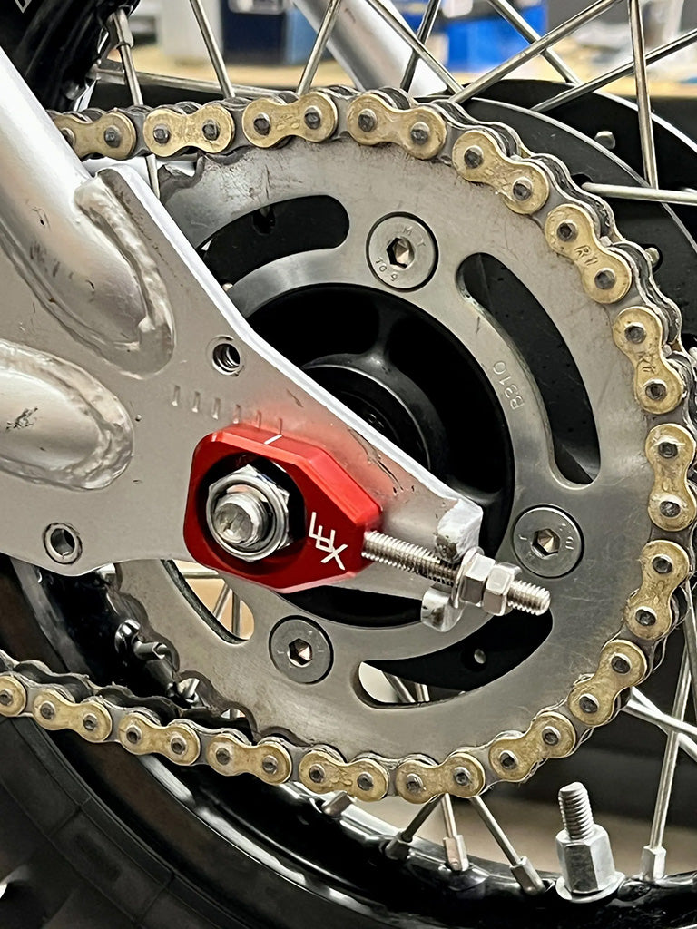 Lux Billet Rear Chain Adjuster - Factory Minibikes