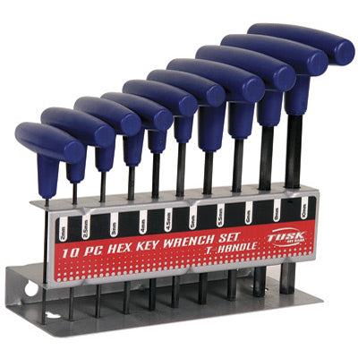 10 Piece Metric Hex Key Wrench Set - Tusk - Factory Minibikes