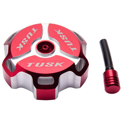 Billet Aluminum Gas Cap Red Machined - Factory Minibikes
