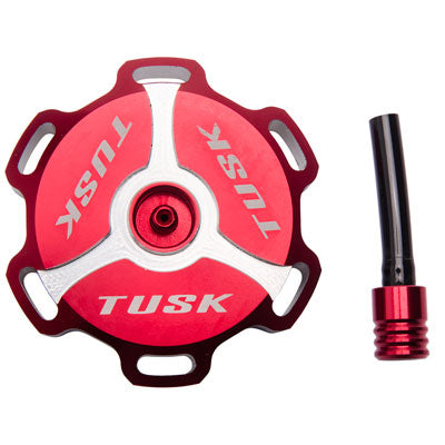 Billet Aluminum Gas Cap Red Machined - Factory Minibikes